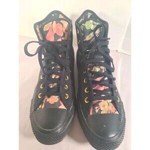 Converse Chuck Taylor All Star Floral  High Top Sneakers Womens Size 13 Mens 11